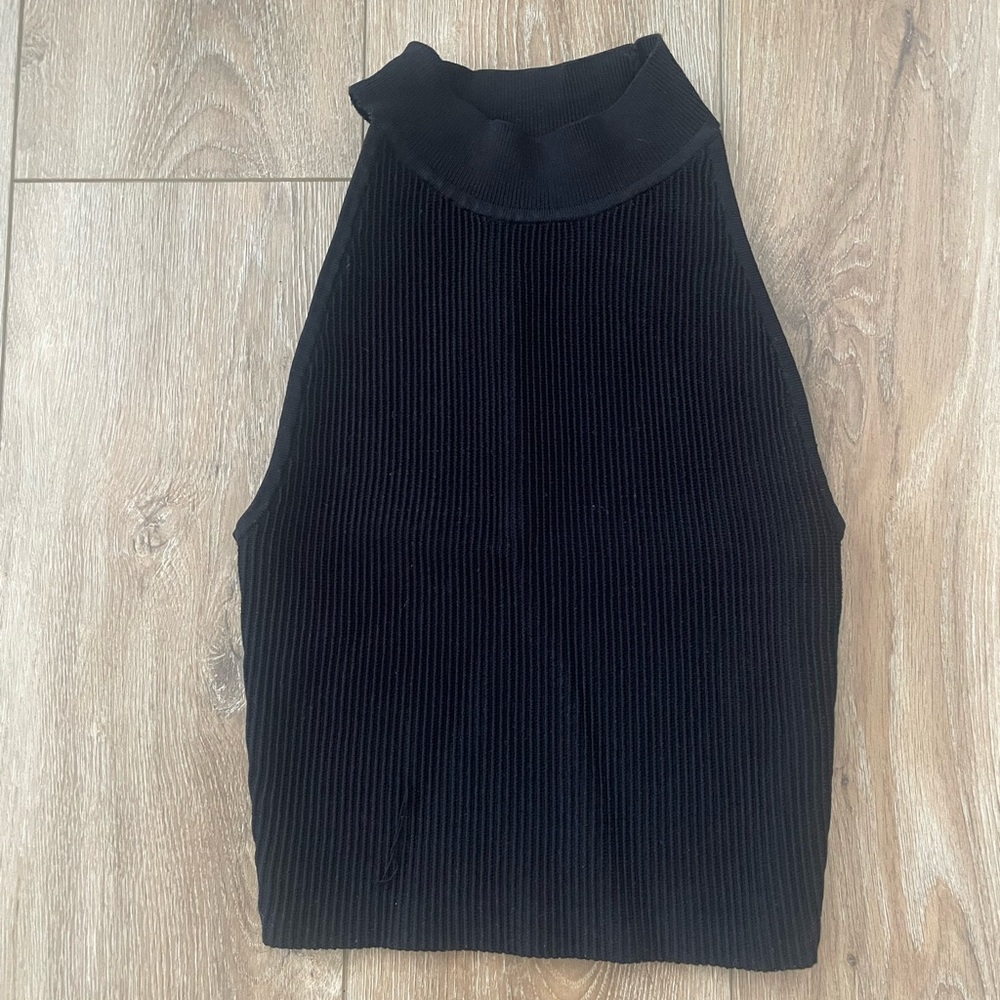 Babaton sculpt knit racer back tank size xs